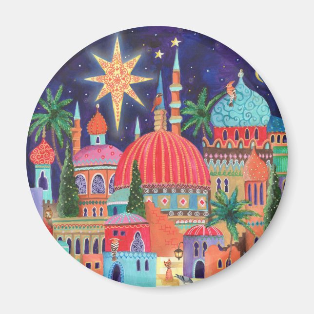 Oriental City Christmas Holiday   Magnet (Front)