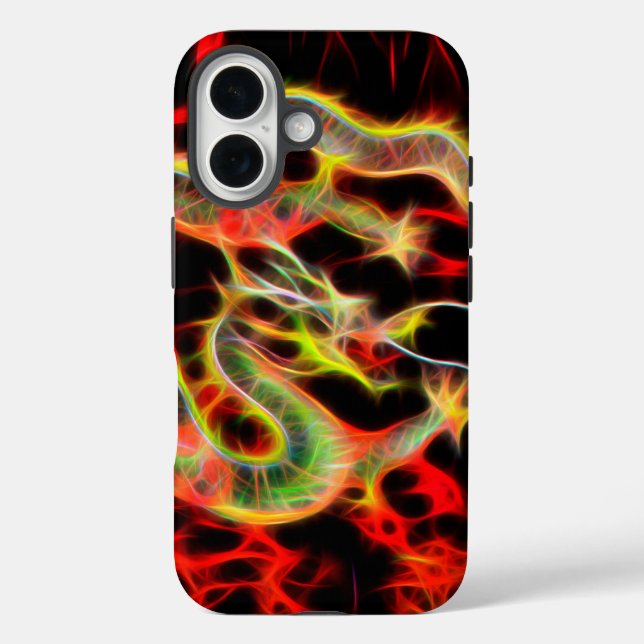 Oriental Dragon Fire on Lucky Energy Case-Mate iPhone Case (Back)