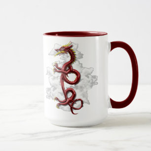 Oriental dragon mug