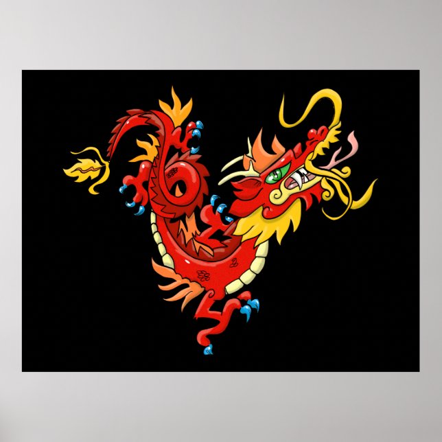 Oriental Dragon Poster (Front)