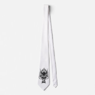 Oriental dragon tie