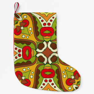 Oriental Ethnic Style Seamless Pattern Small Christmas Stocking