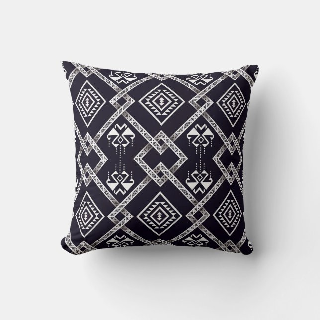 Oriental ethnic, traditional seamless background. cushion (Front)