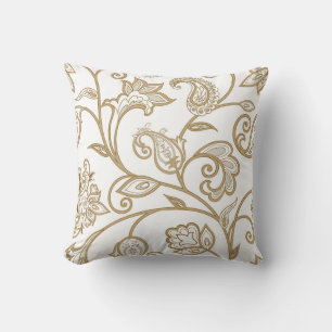 Oriental Floral: Flourish Tiled Ethnic. Cushion