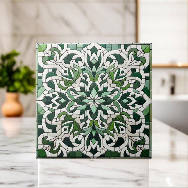 Oriental Floral Mosaic Ornament Tile (Creator Uploaded)