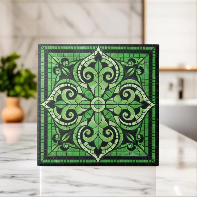 Oriental Floral Mosaic Ornament Tile (Creator Uploaded)