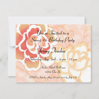Oriental Floral Multi purpose Birthday Invitation
