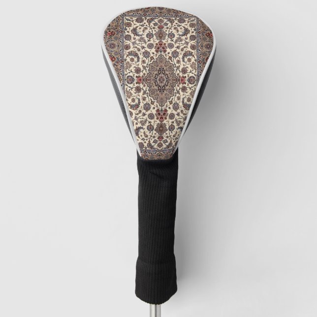 Oriental Floral  Persian  Carpet Pattern Golf Head Cover (Front)