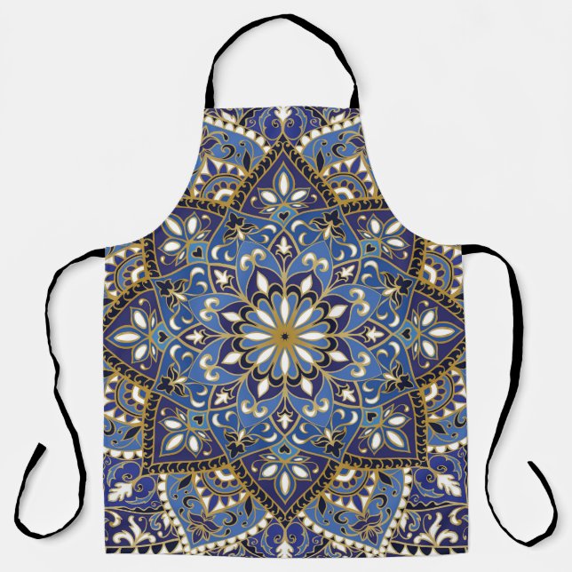 Oriental Floral: Vintage Carpet Apron (Front)