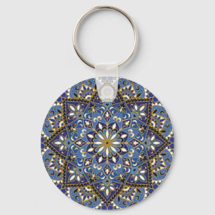 Oriental Floral: Vintage Carpet Key Ring