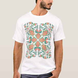 Oriental Floral Vintage Design T-Shirt