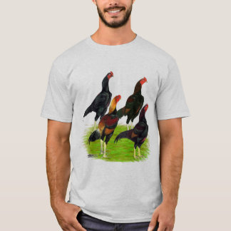 Oriental Game Fowl Quartet T-Shirt