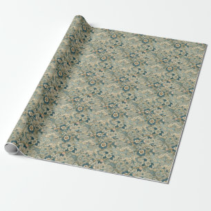 Oriental Garden Pattern Wrapping Paper
