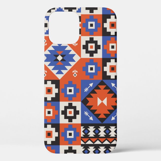 Oriental geometric seamless pattern. Ethnic design Case-Mate iPhone Case (Back)