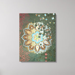 Oriental Glow III - Wrapped Canvas