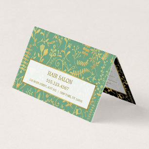 Oriental Gold Boho Appointment Card