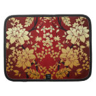 Oriental Golden Flowers on Red