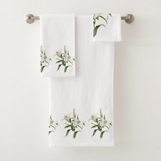 Oriental Lily - Siberia Bath Towel Set (Insitu)