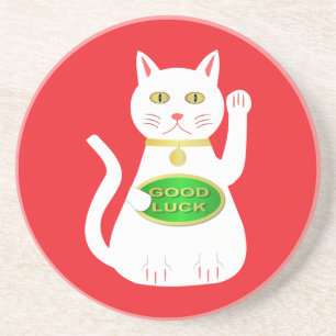 Oriental Lucky Cat Coaster