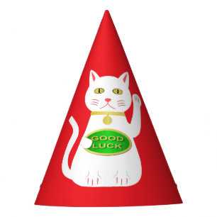 Oriental Lucky Cat Party Hat