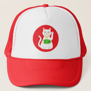 Oriental Lucky Cat Trucker Hat