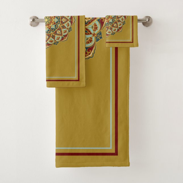 Oriental Mandala - Bathtowel Set (Insitu)