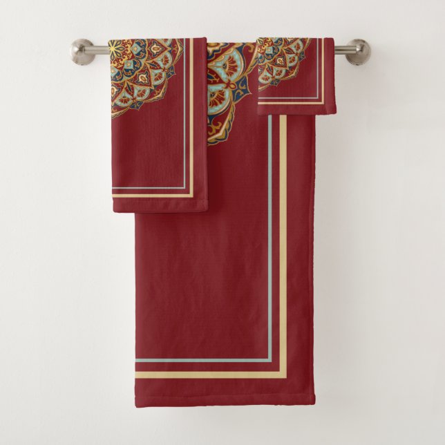 Oriental Mandala - Bathtowel Set (Insitu)