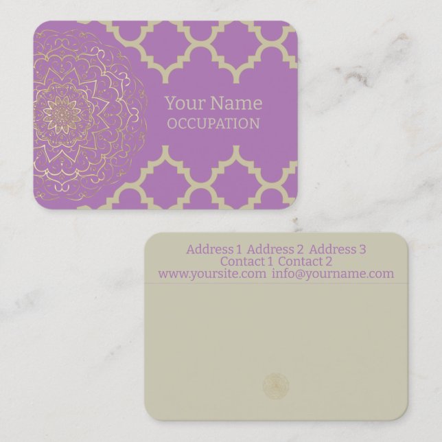 Oriental Mandala - Business Card (Front/Back)