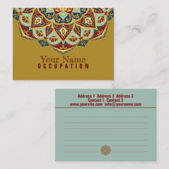 Oriental Mandala - Business Card (Front/Back)