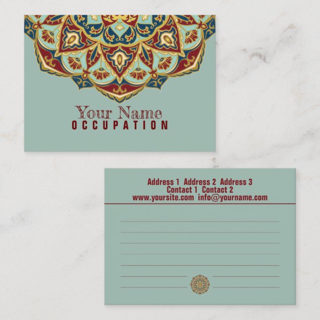 Oriental Mandala - Business Card (Front/Back)