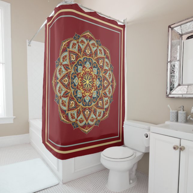 Oriental Mandala - Shower Curtain (In Situ)