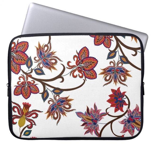 Oriental motives. Seamless pattern with beautiful  Laptop Sleeve (Front)