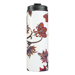 Oriental motives. Seamless pattern with beautiful  Thermal Tumbler