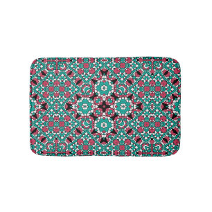 Oriental ornament bath mat