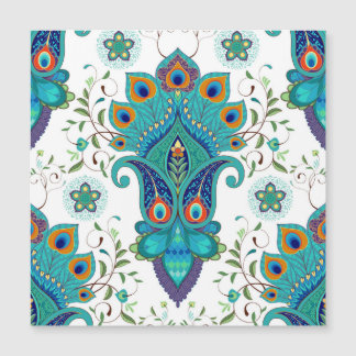 Oriental paisley, peacock feather pattern.