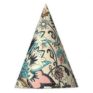 Oriental Paisley: Stylised Textile Elegance. Party Hat