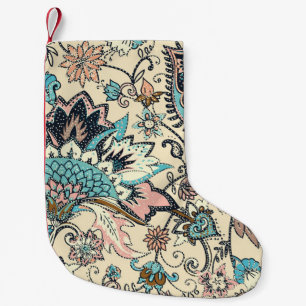 Oriental Paisley: Stylised Textile Elegance. Small Christmas Stocking
