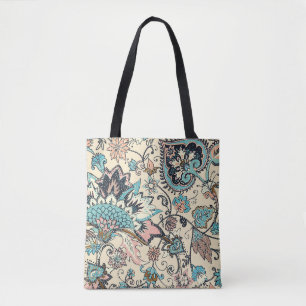 Oriental Paisley: Stylised Textile Elegance. Tote Bag