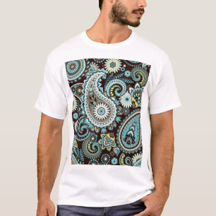 Oriental Paisley Vintage Seamless Pattern T-Shirt