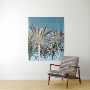 Oriental Palm Trees Vibes #1 #tropical #wall #art  Tapestry