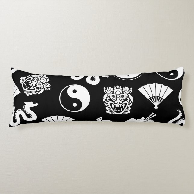 Oriental Pattern Body Cushion (Front)