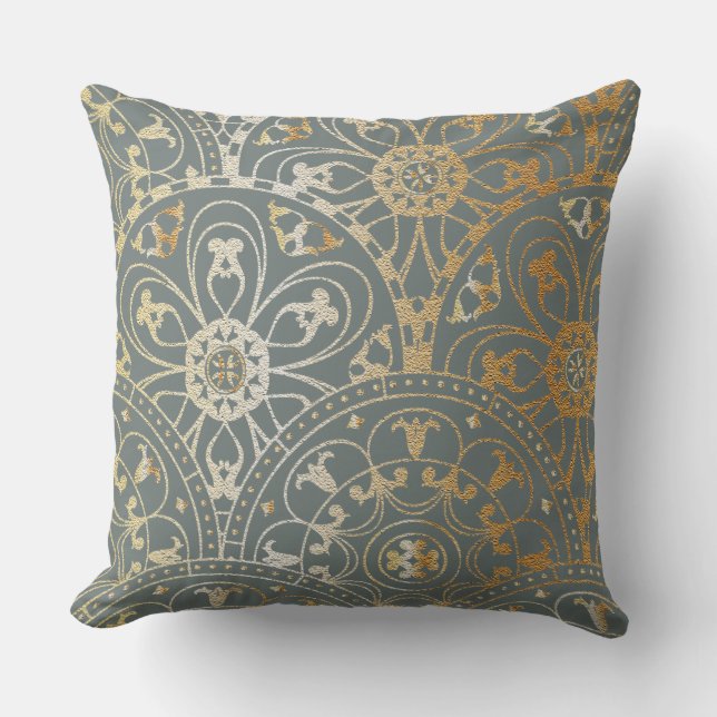 Oriental Pattern Mandala - Pillow (Front)