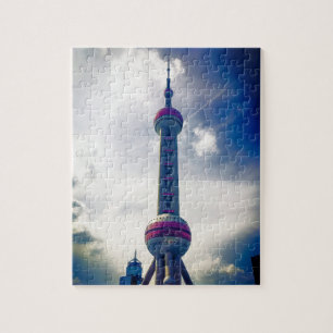 Oriental Pearl Tower - Shanghai - 8x10 inch Jigsaw Puzzle