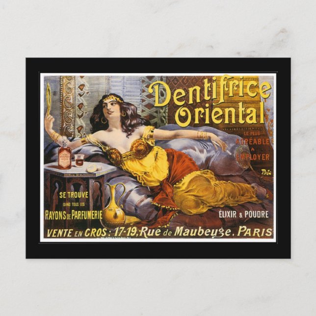 Oriental Perfume Paris France Postcard (Front)
