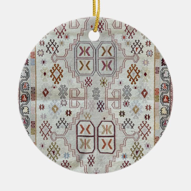  Oriental Persian Pattern  Ceramic Tree Decoration (Front)