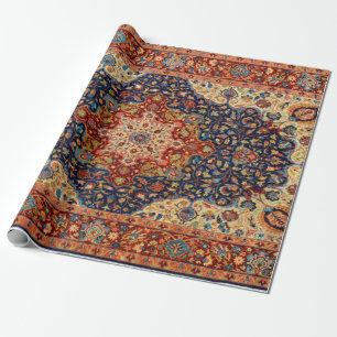 Oriental Persian Turkish Carpet Pattern Wrapping Paper