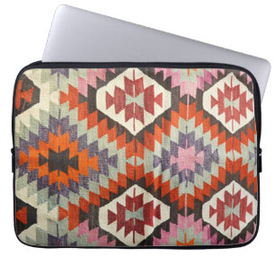 Oriental Persian Turkish Kilim Carpet Laptop Sleeve