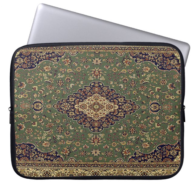 Oriental Persian Turkish Rug Laptop Sleeve (Front)