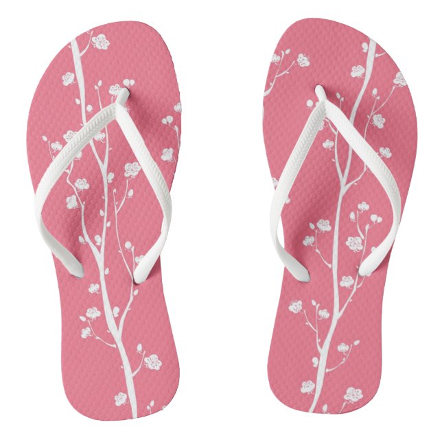 Oriental plum blossom pattern jandals (Footbed)