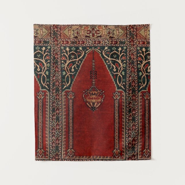 Oriental Prayer Rug design - Mosque motif Tapestry (Front)